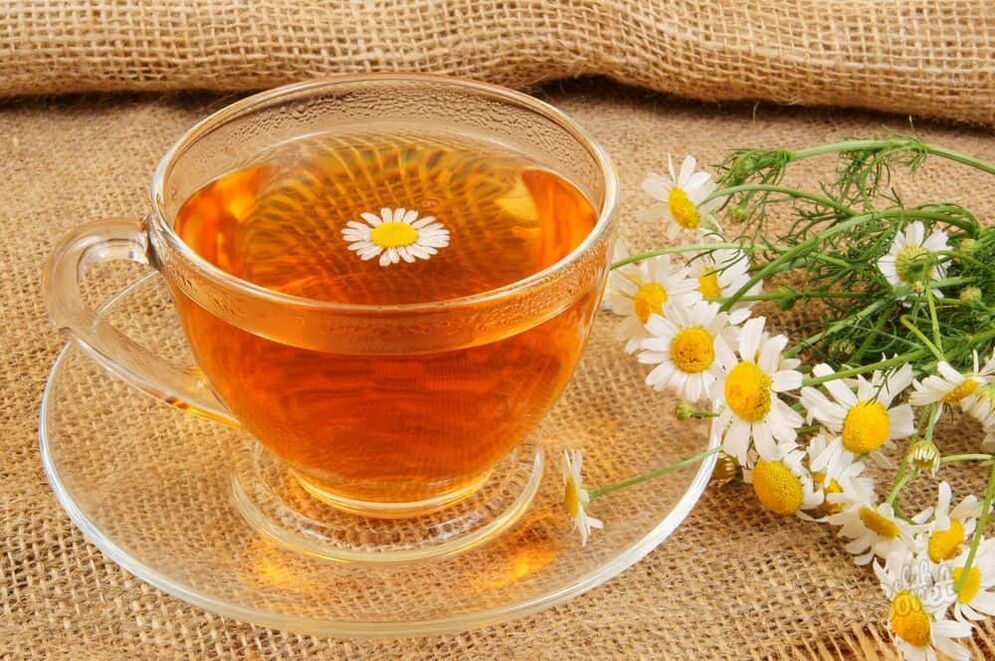 A decoction based on chamomile and other useful plants in the diet of patients with varicose veins